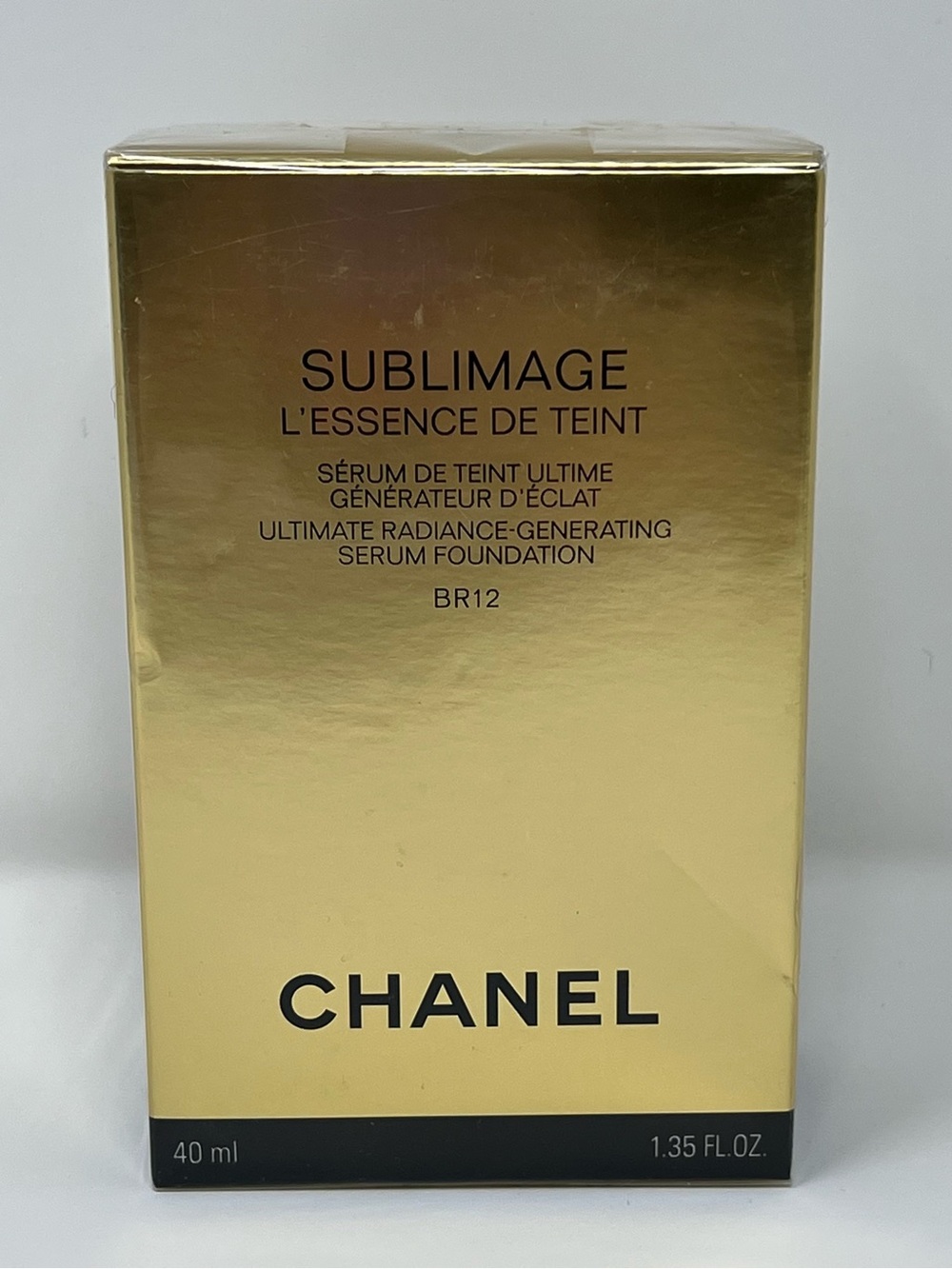 CHANEL Sublimage L’Essence de Teint Ultimate Serum Foundation, shade BR12, 40 mL